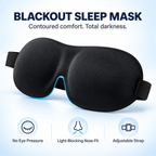 3D Sleep Mask Blindfold Sleeping Aid Soft Memory Foam Eye Mask for Sleeping Travel Light Slaapmasker Eye Cover Lightweight Style
