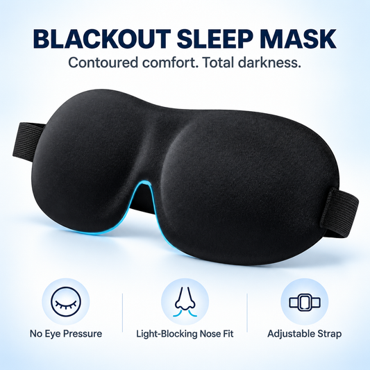 3D Sleep Mask Blindfold Sleeping Aid Soft Memory Foam Eye Mask for Sleeping Travel Light Slaapmasker Eye Cover Lightweight Style