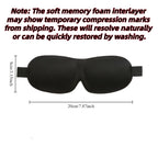 3D Sleep Mask Blindfold Sleeping Aid Soft Memory Foam Eye Mask for Sleeping Travel Light Slaapmasker Eye Cover Lightweight Style