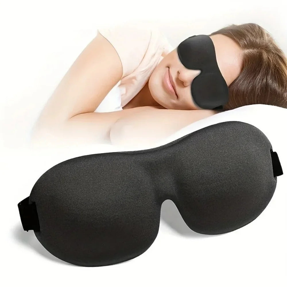 3D Sleep Mask Blindfold Sleeping Aid Soft Memory Foam Eye Mask for Sleeping Travel Light Slaapmasker Eye Cover Lightweight Style