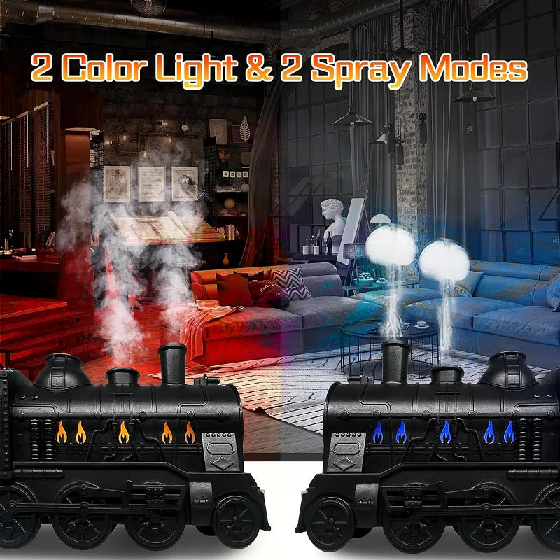 Essential Oil Diffuser 300ml Train Diffuser with Remote Control 2 Lighting & 2 Mist Modes Aromatherapy Diffuser Air Humidier