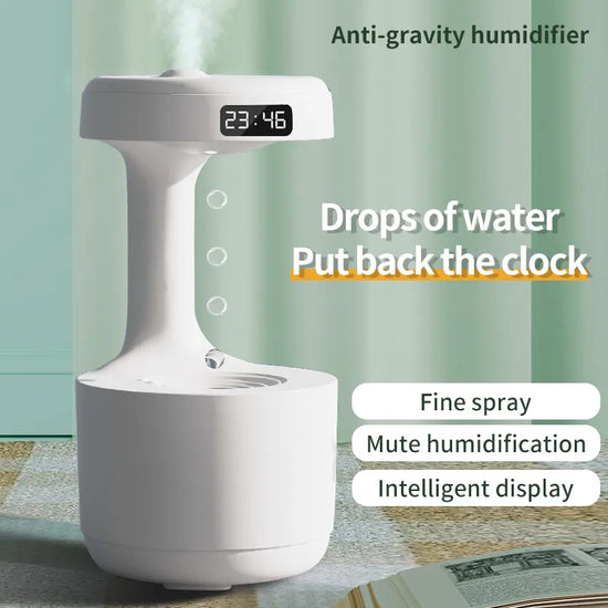Anti-Gravity Water Droplets Ultrasonic Cool Mist Diffuser with LED Display