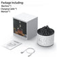 Volcanic Humidifier Flame Aroma Diffuser Jellyfish Smoke Ring for Home Air Humidifier USB 7 Colors Ambient Lights 180ml Mist